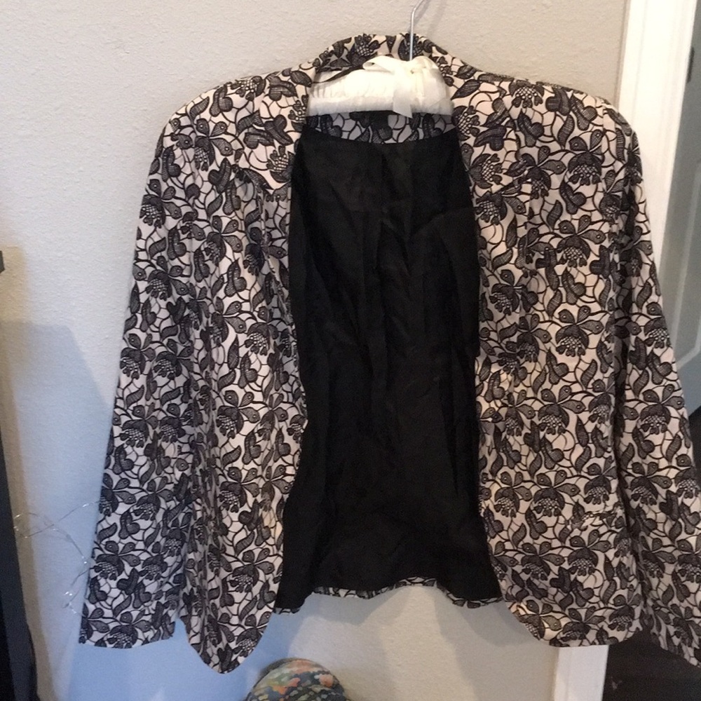 Gorgeous Floral Topshop Open Blazer